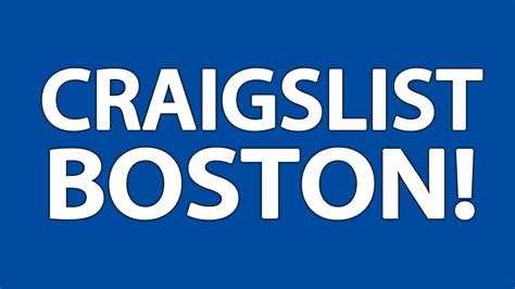 YES still. . Boston mass craigslist